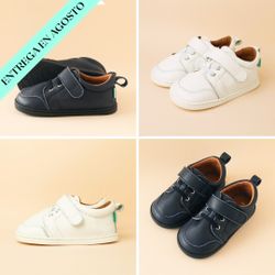 BLUCHER BABY: BLANCO Y MARINO